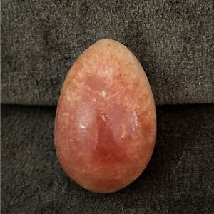 Ornamental Red and Orange Stone Egg